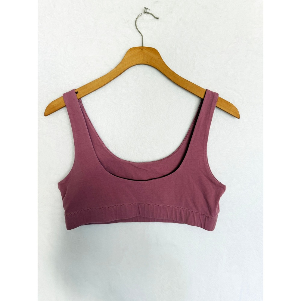 Pact Organic Cotton Smooth Cup Bralette Women Sustainable Mauve Pink Medium